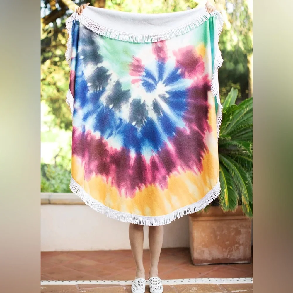 Santa Monica Tie-Dye Towel, yoga mat, or sarong
